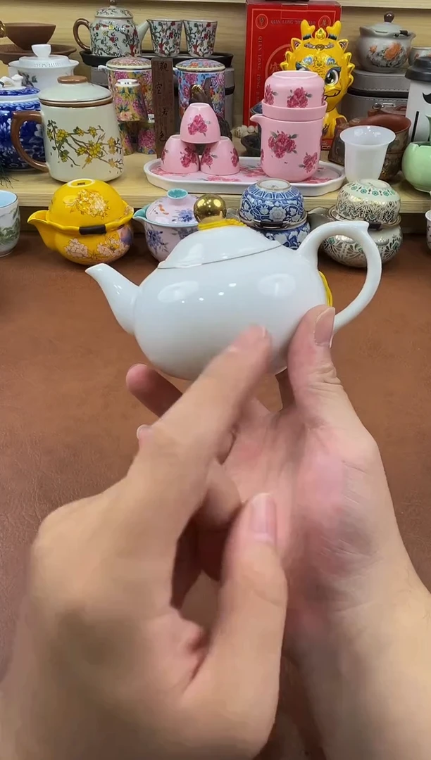陶瓷茶具摆件旅行套组