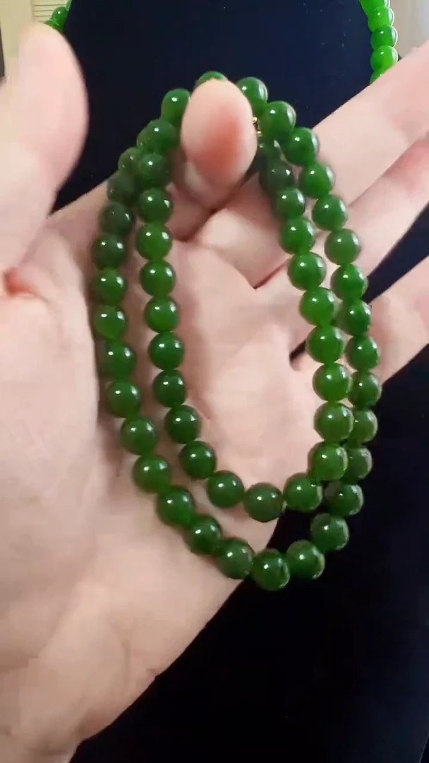 项链未镶嵌和田玉（碧玉）8