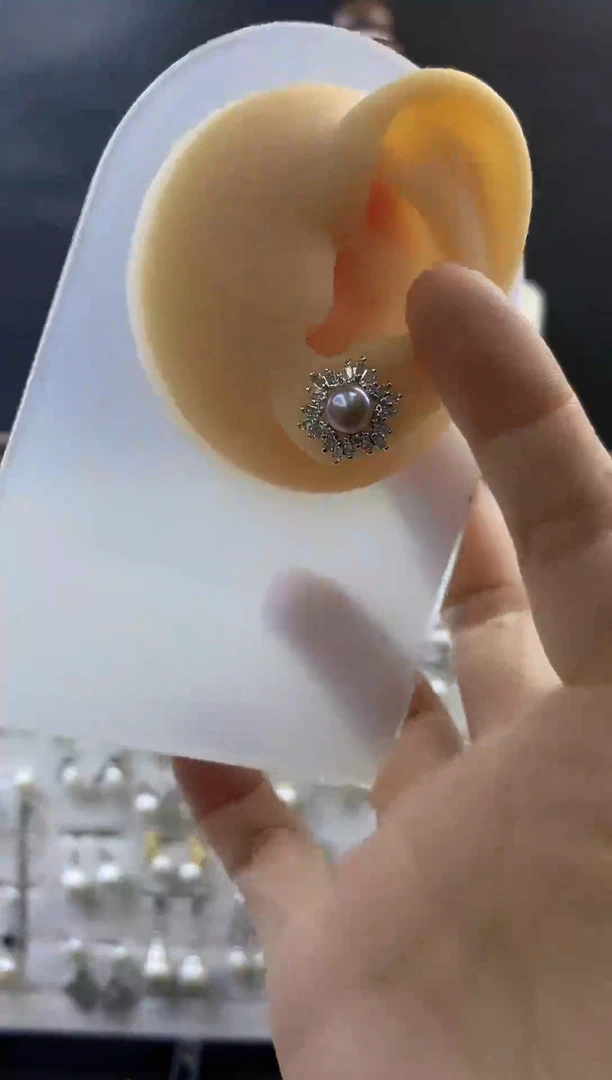 合金耳饰淡水珍珠54