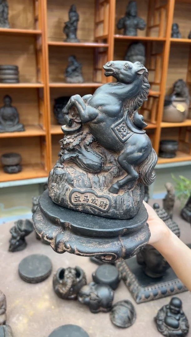 陶土立马发财+金箍坛底座