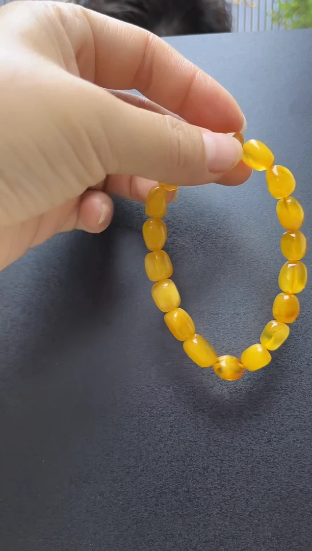 【闪购商品】琥珀裸石未镶嵌琥珀蜜蜡手串
