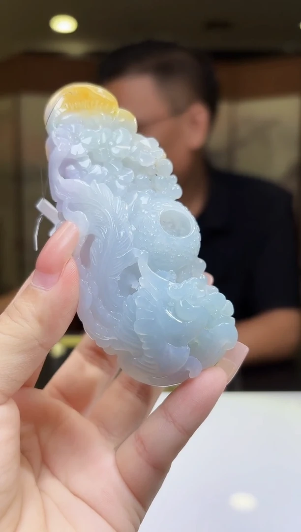 未镶嵌定制翡翠17/0911/C/发其一件/凤凰
