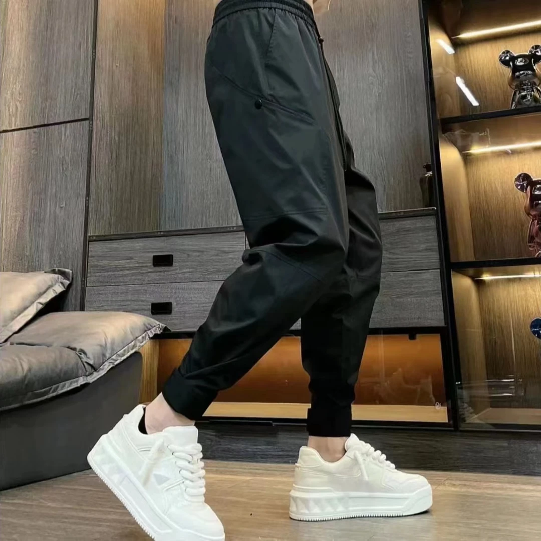 2025夏季新品 男士时尚潮牌宽松款束脚裤 休闲百搭 薄料透气