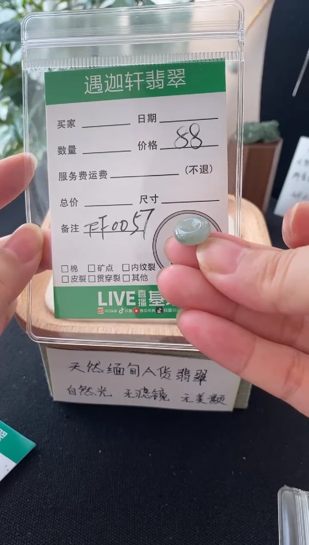 翡翠未镶嵌吊坠(不含链)燕*FF0057