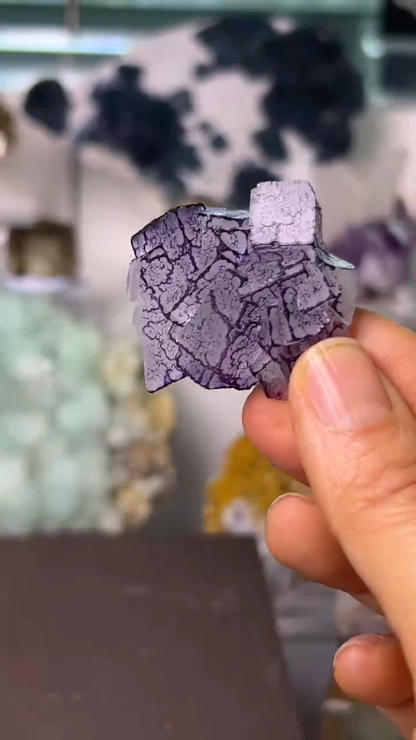 有机玻璃直播间福利萤石收藏品小摆件