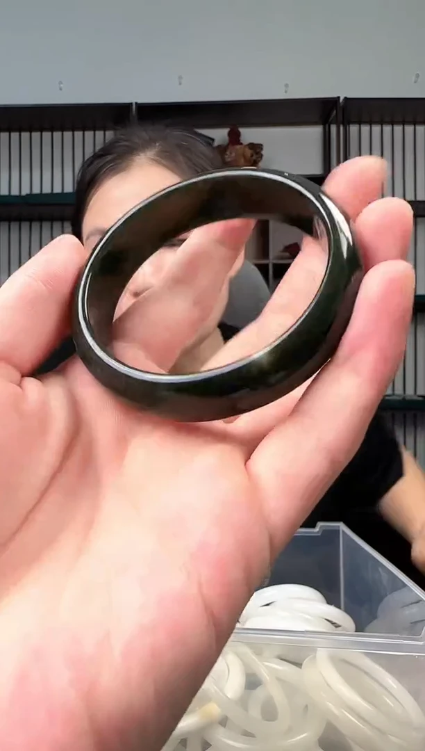 未镶嵌手镯和田玉宽版手镯59.6mm