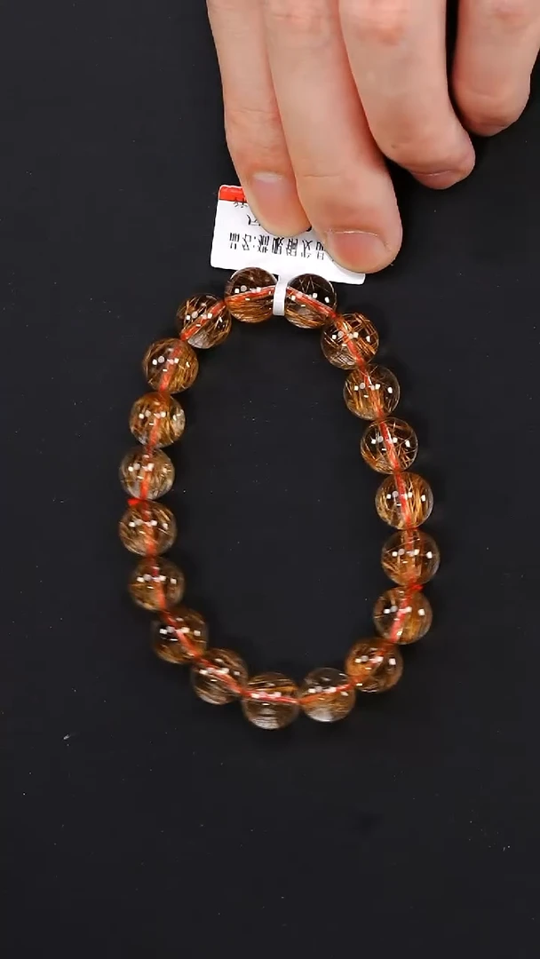水晶手链未镶嵌猫眼金铜发单圈10mm-多样性发其一
