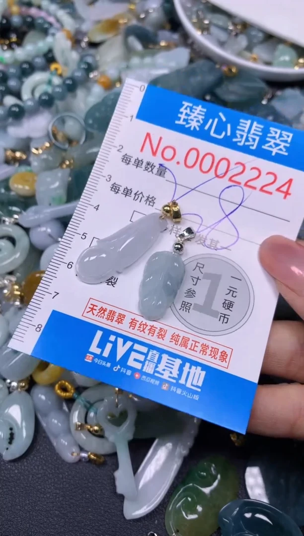 【闪购商品】翡翠颈饰未镶嵌含绳0002224