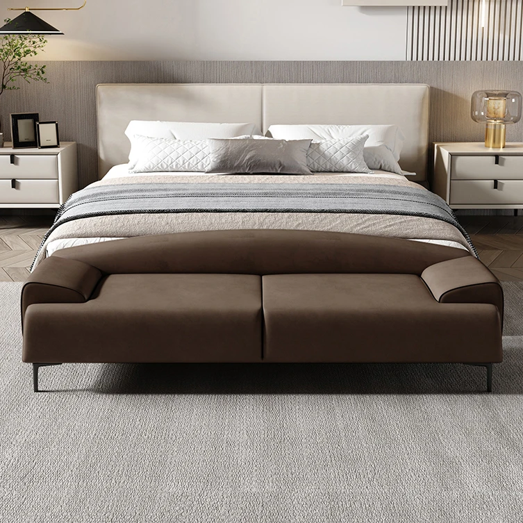 床尾凳极简卧室意式床前凳床榻简约现代床边凳长条凳衣帽间沙发凳