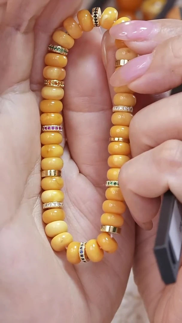 蜜蜡颈饰未镶嵌2293天然蜜蜡珠宝奇石云端妖孽全部保真