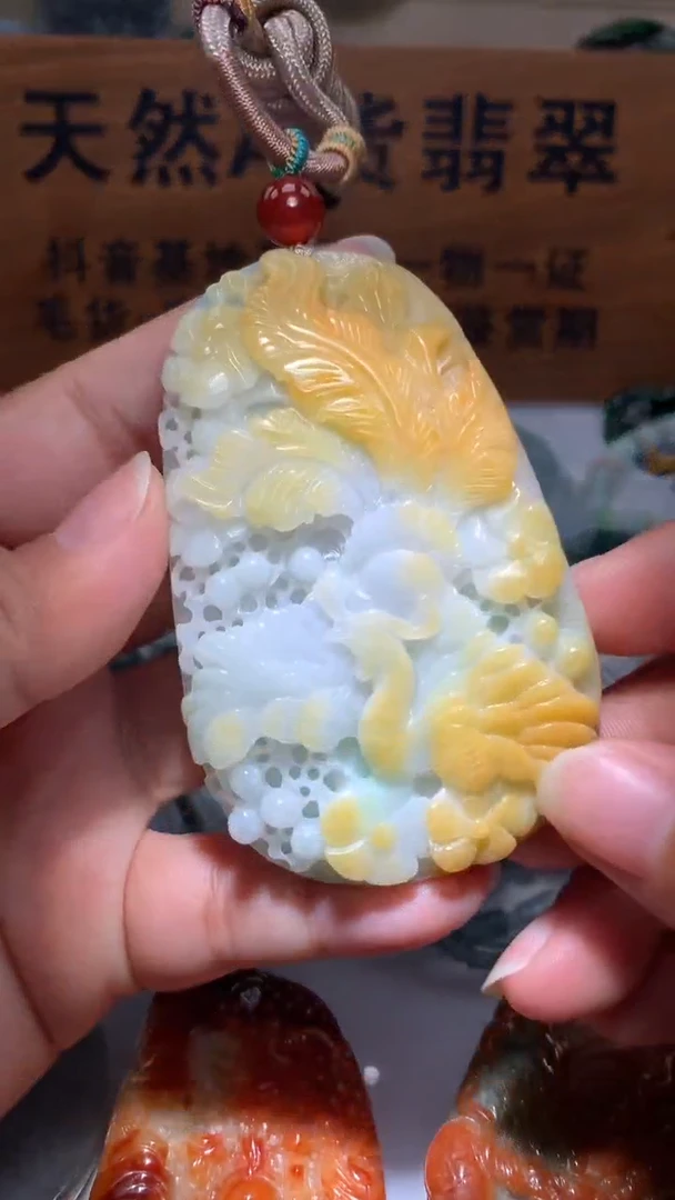 【闪购商品】翡翠颈饰未镶嵌保真天然A货翡翠