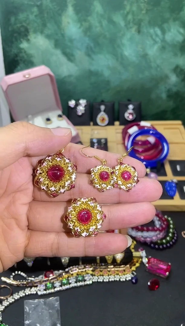 铜合金无简约气质经典百搭款三件套