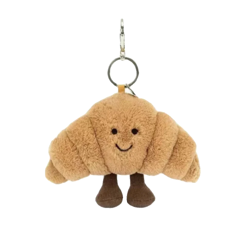 英国趣味可颂包包挂饰牛角包挂件毛绒玩偶碱水公仔钥匙扣送礼正版