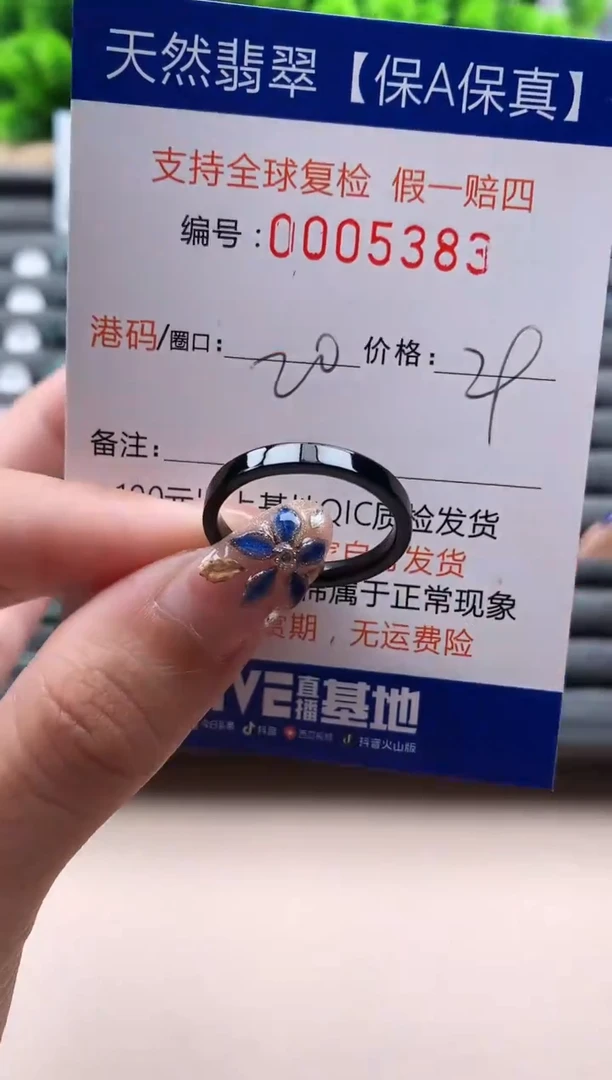 未镶嵌戒指翡翠5383