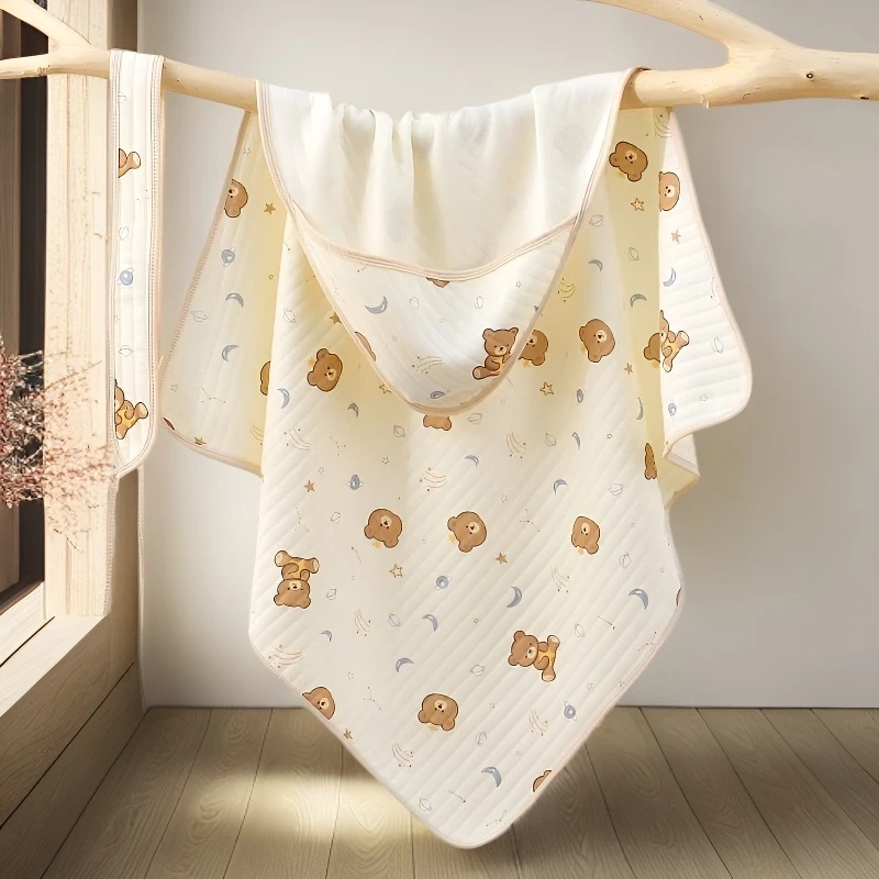 新生儿防惊跳包裹纯棉抱被四季通用A类加厚产房襁褓巾婴儿防踢被