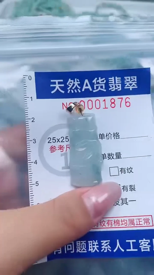翡翠未镶嵌吊坠(不含链)1