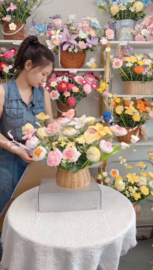 纯手工毛线花私人订制