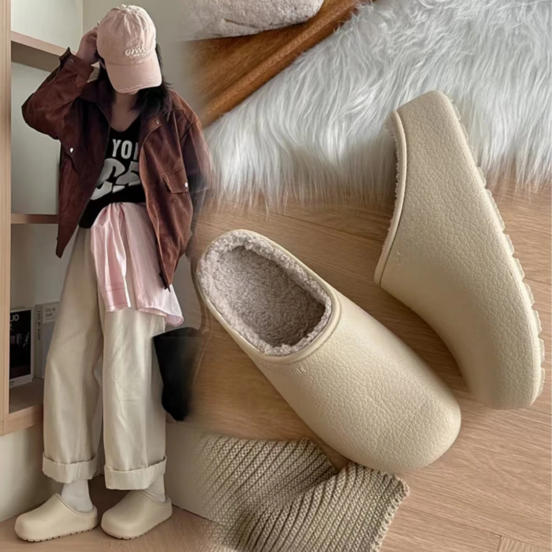 2025新款┇ 冬季勃肯棉拖鞋女居家防滑防水棉拖男外穿AD