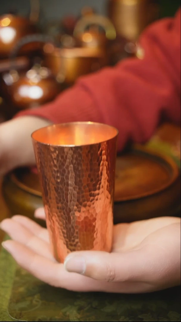 【闪购商品】紫铜原色280毫升冷饮杯