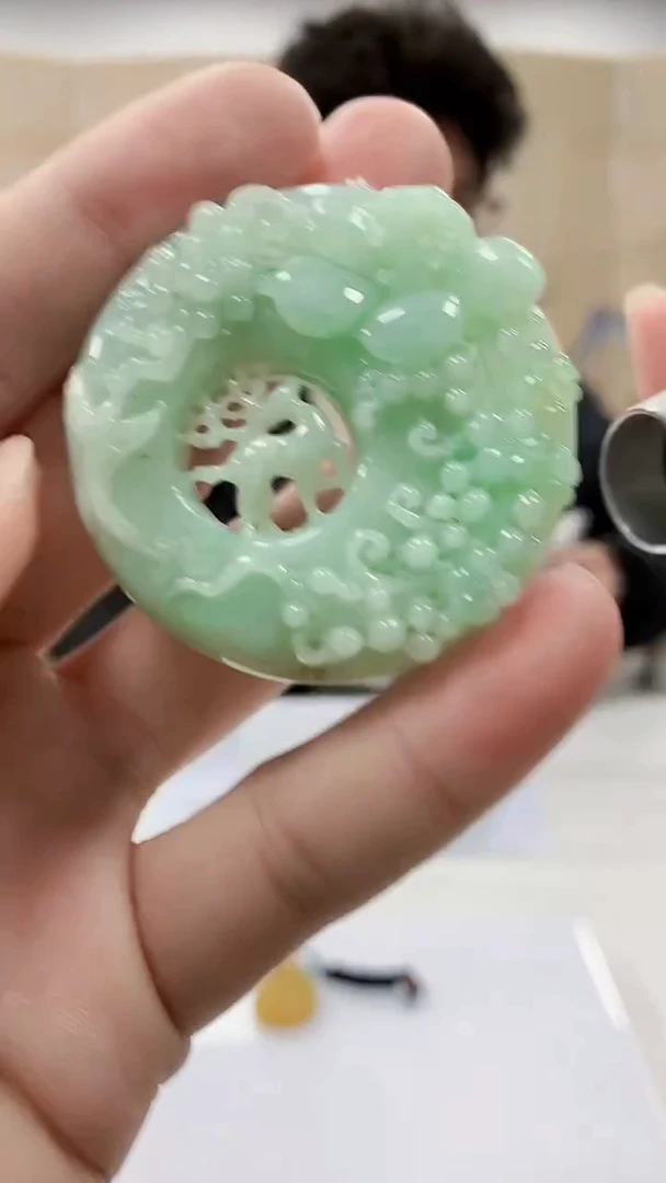 【闪购商品】定制翡翠未镶嵌4688bb-毛货挂件20