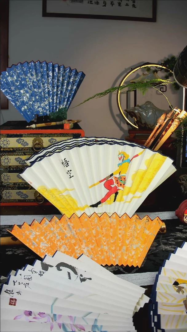 扇子手绘扇面  95  16  2.0