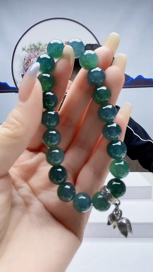未镶嵌定制翡翠毛货-手串74