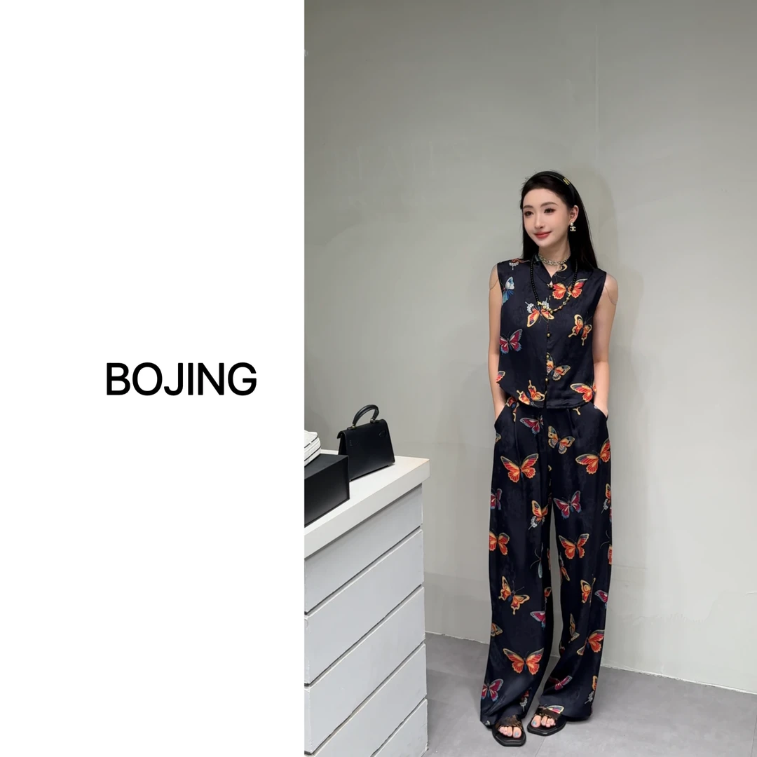 现货【破茧重生】新中式显瘦气质夏季复古长款无袖套装