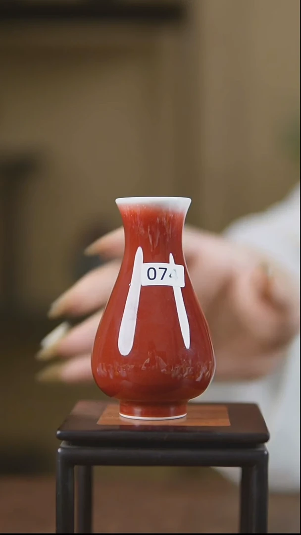 摆件景德镇陶瓷小花瓶074
