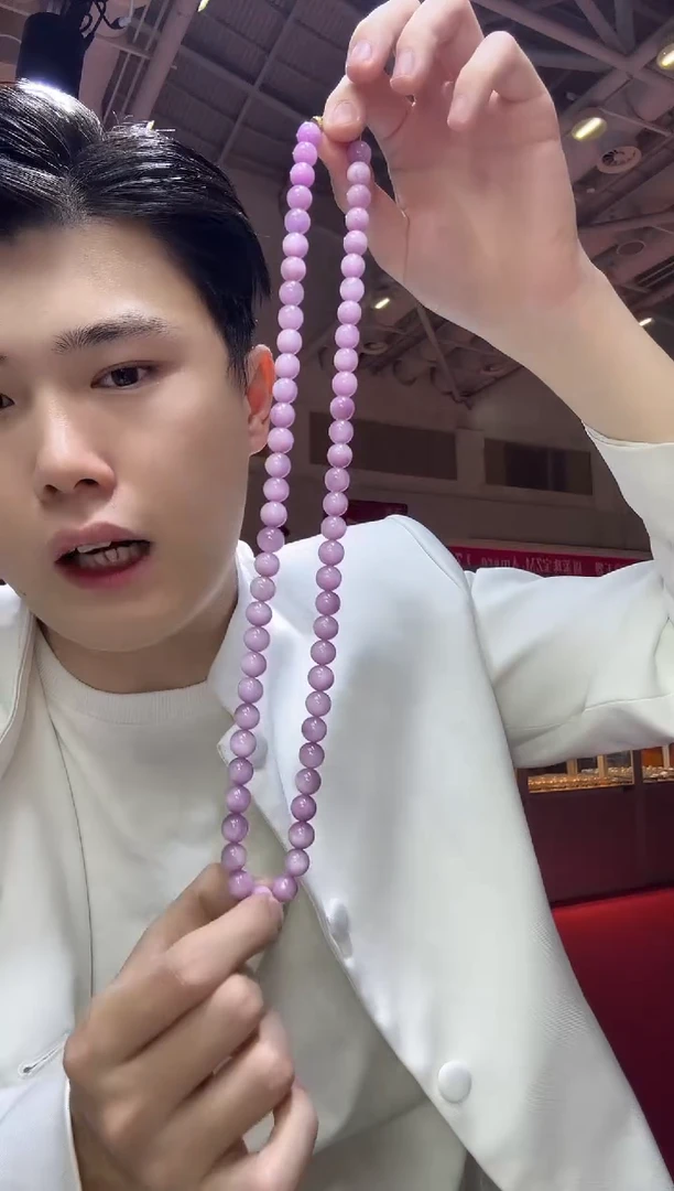 未镶嵌锂辉石套链10mm