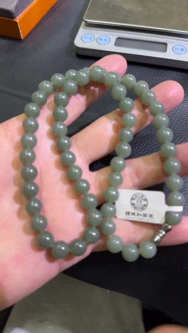 未镶嵌手串和田玉且末蓝妈妈链（产地直发）