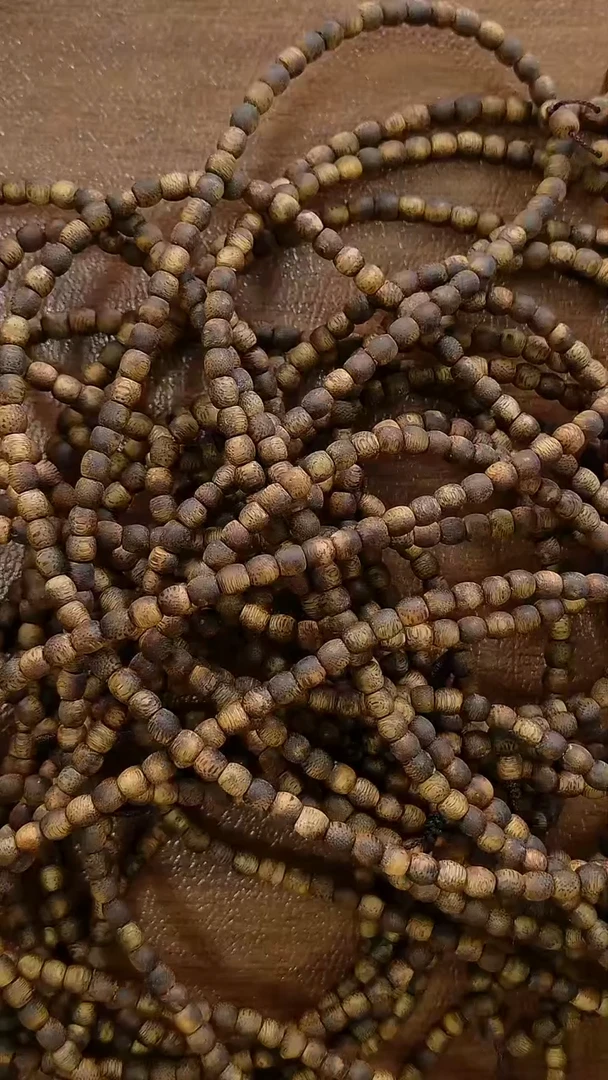 沉香手串天然气男沉香5*6老形直切多圈手串