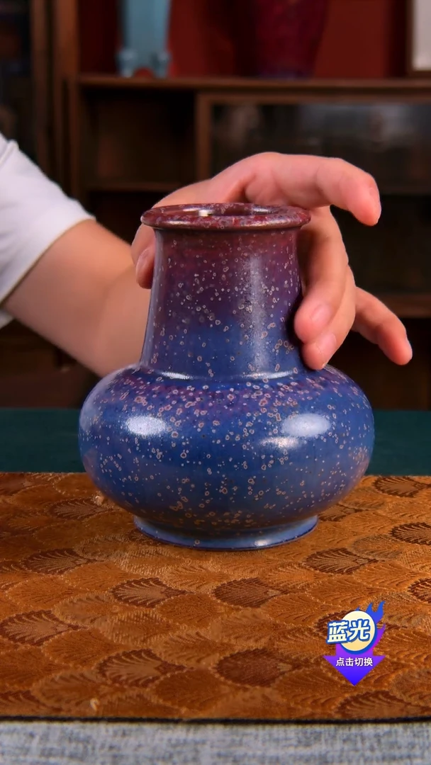 摆件树**道鸡窝窑孤品/炭烧梁青杨钧瓷炭烧汉口尊