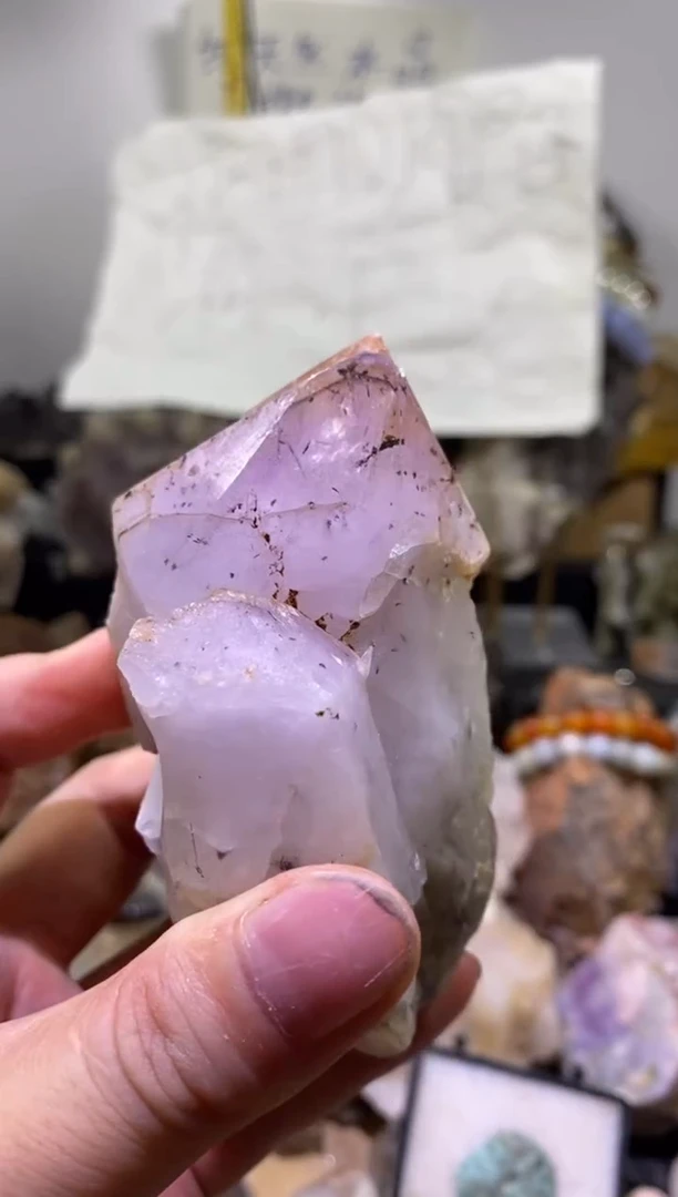 未镶嵌珠宝半成品水晶32号四川超七花园水晶权杖261g