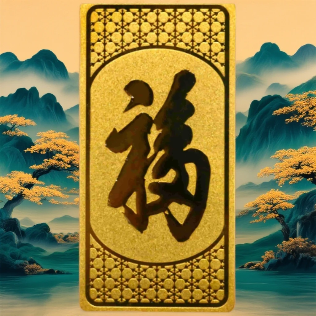 CBAI/菜百AL 金条  福字 足金999‰