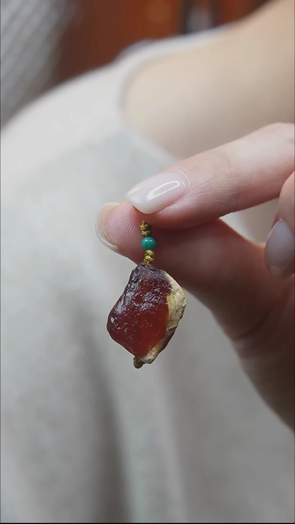 裸石蜜蜡未镶嵌 *蜜蜡原石小提溜*活扣头*百搭小配饰*