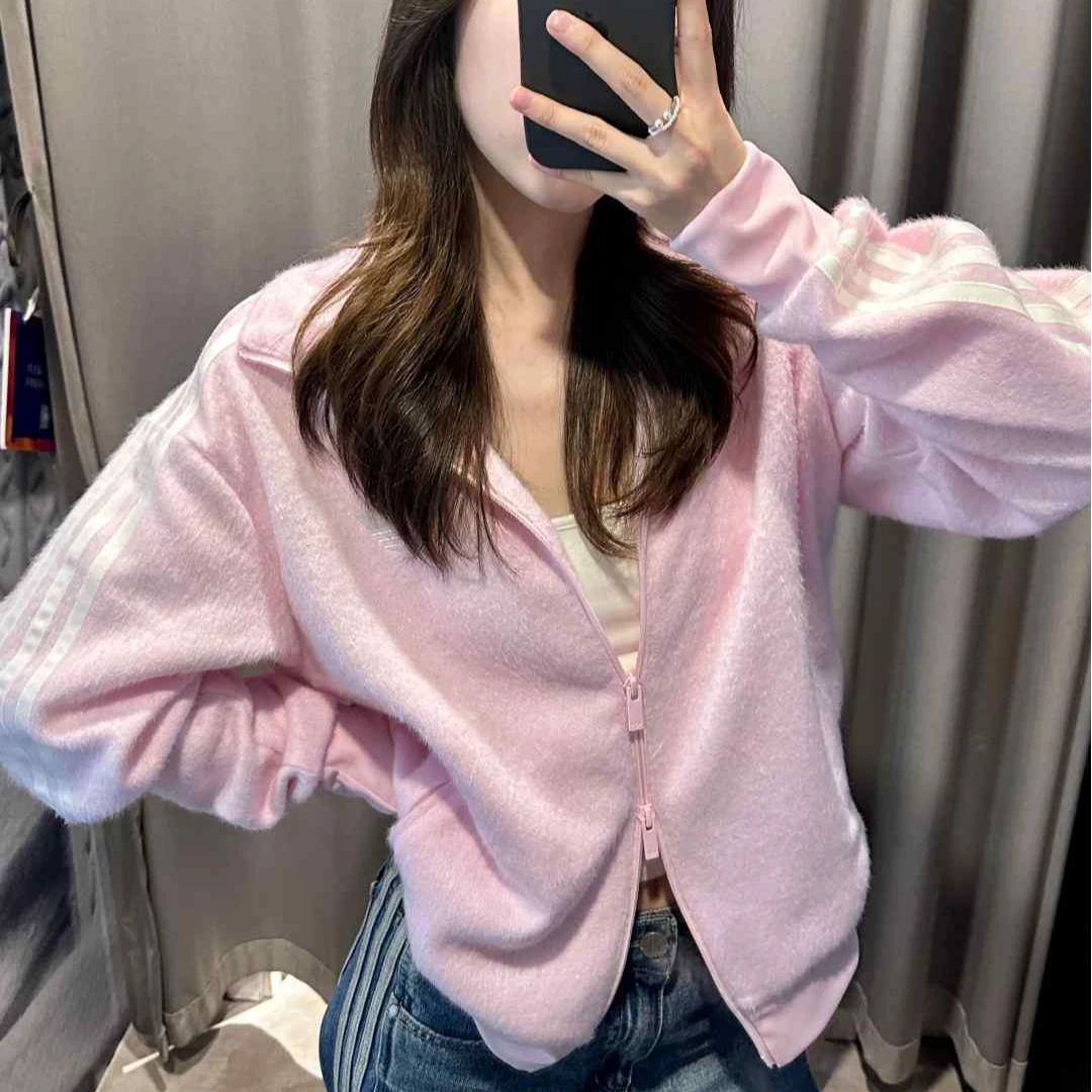 adidas三叶草时尚休闲百搭经典舒适柔软毛衣外套 KS7778 KS0428