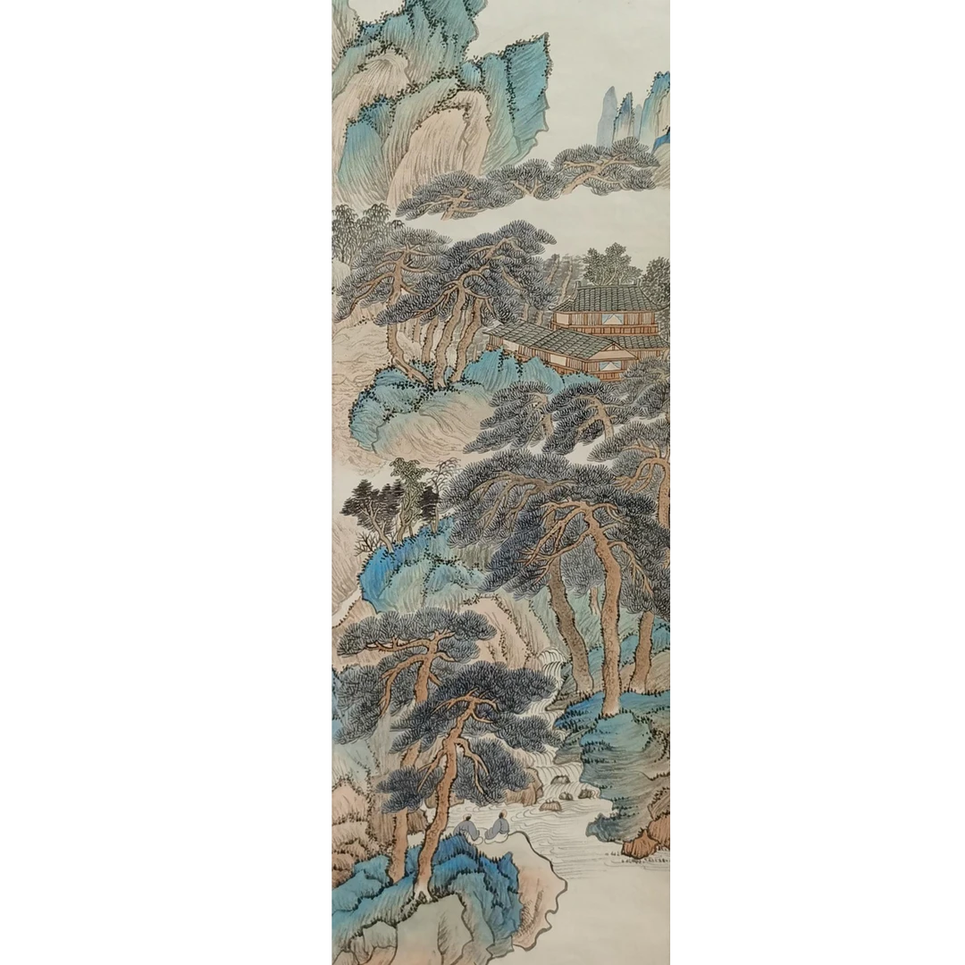 【辽拍】V250709-2-422《山水》（2.5平尺) 纸本镜片 yy1225t
