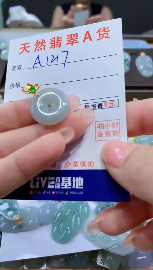 颈饰未镶嵌翡翠天然翡翠A货挂件