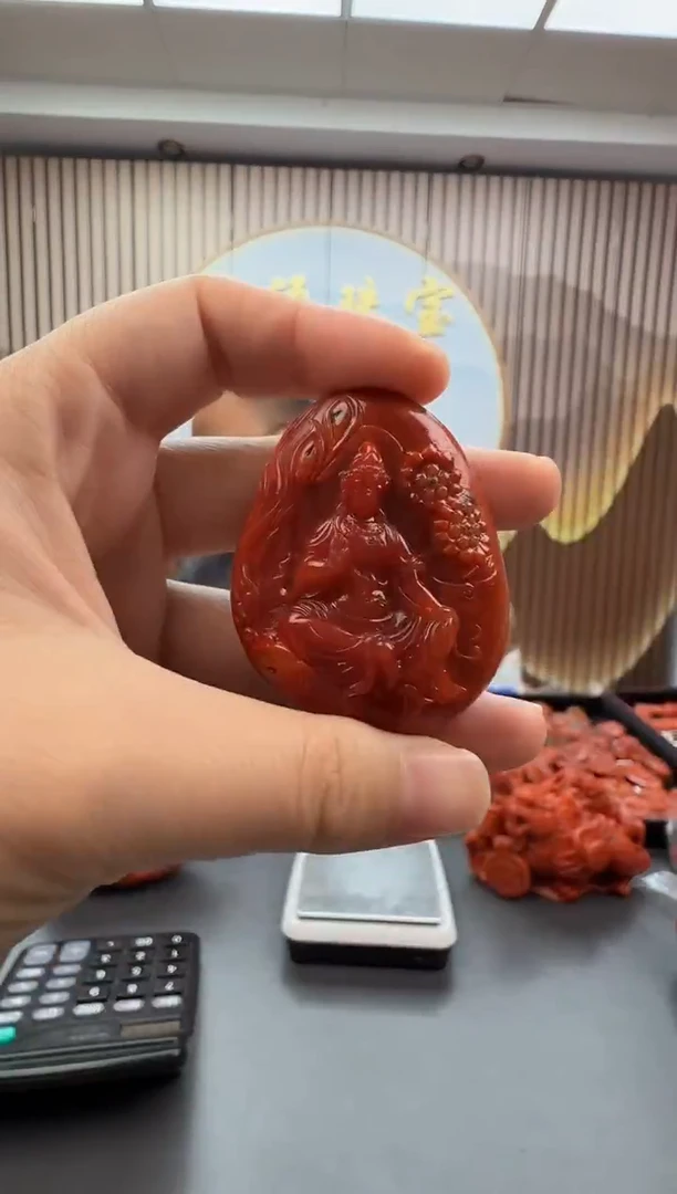 未镶嵌雕刻南红玛瑙039ZB1111产品一个