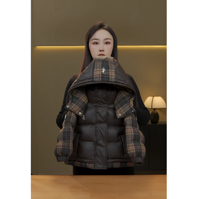 【BL】2025新款加厚时尚百搭外套男女中小童洋气棉服24635