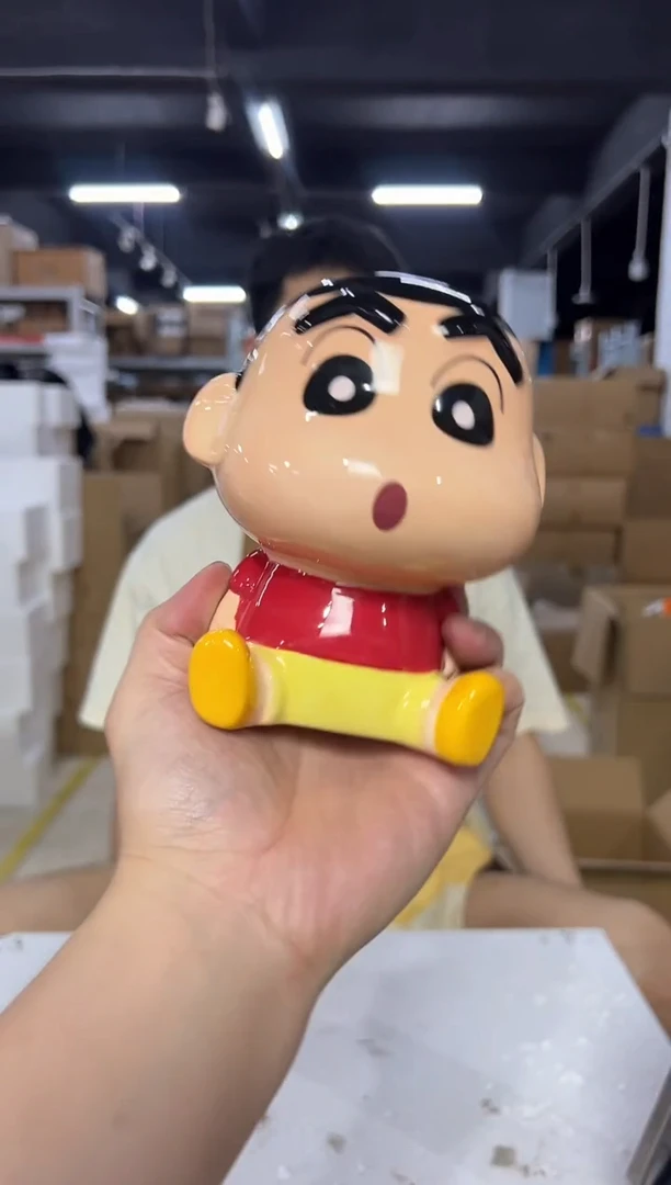 瓷片蜡笔小新存钱罐