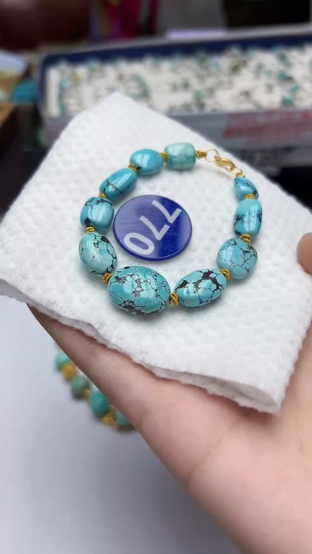 绿松石未镶嵌手链770