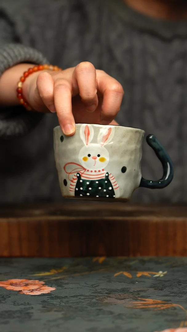 瓷片釉下彩手工手绘同款陶器