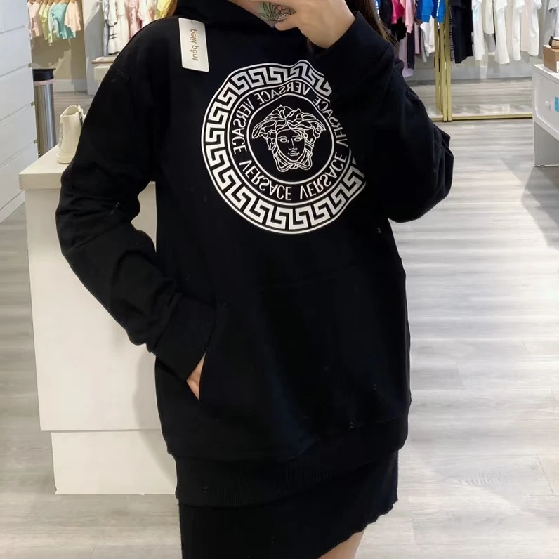 未使用 VERSACE/范思哲 美杜莎头像印花圆领长袖卫衣