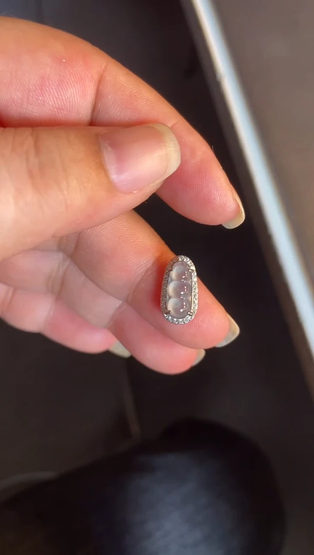 吊坠(不含链)银S925镶嵌翡翠1