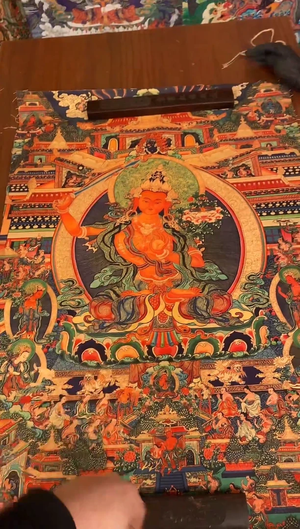 装裱画精美唐卡tk16095