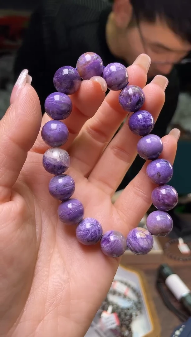 【闪购商品】查罗石（紫龙晶）手串12/905未镶嵌多样性发一件