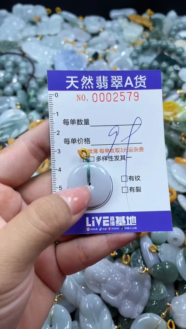 翡翠未镶嵌颈饰02579