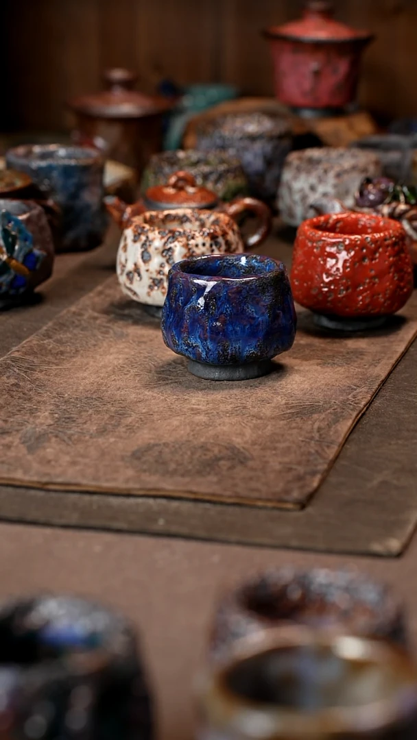 毛*景德镇柴烧志野杯