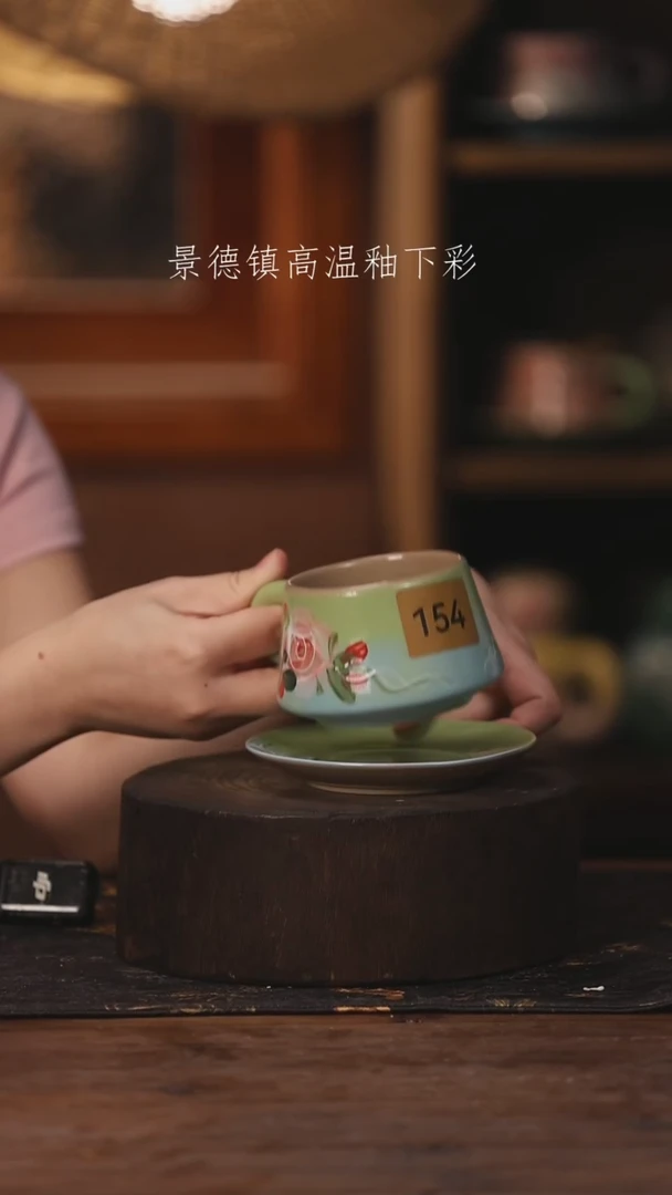 陶瓷景德镇高温釉下手绘陶瓷451